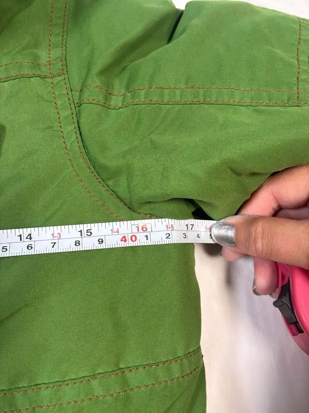 OshKosh B'gosh Boys Green Sherpa-Lined Field Jacket with Badge Detail